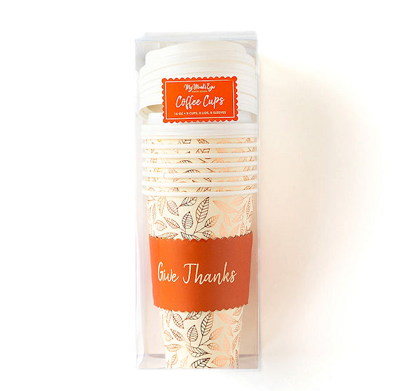 Fall Coffee Cups: Give Thanks | www.sprinklebeesweet.com