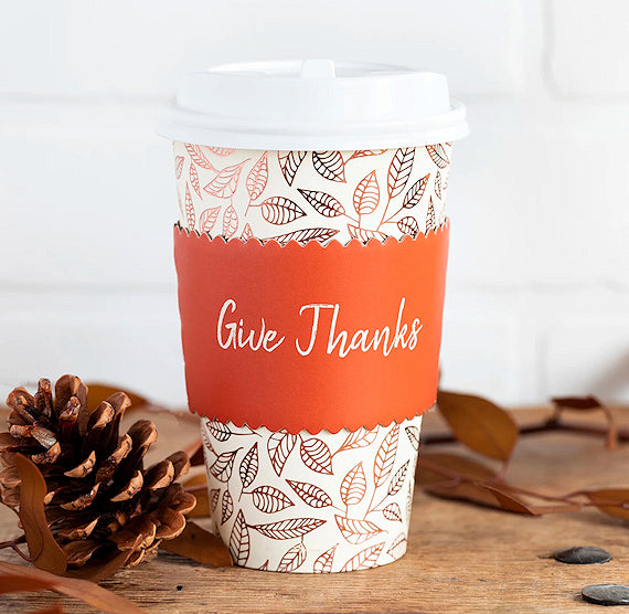 Fall Coffee Cups: Give Thanks | www.sprinklebeesweet.com