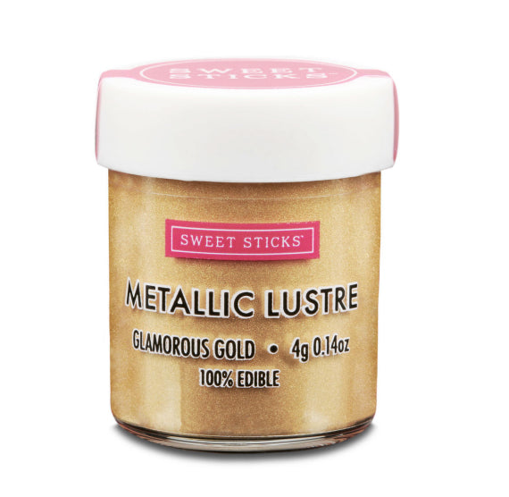 Glamorous Gold Luster Dust: Two Sizes Available | www.sprinklebeesweet.com