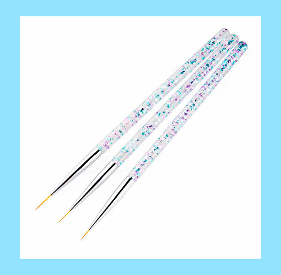 Glitter Fine Tip Paint Brush Set | www.sprinklebeesweet.com