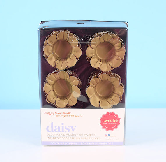 Daisy Flower Candy Cups: Gold | www.sprinklebeesweet.com