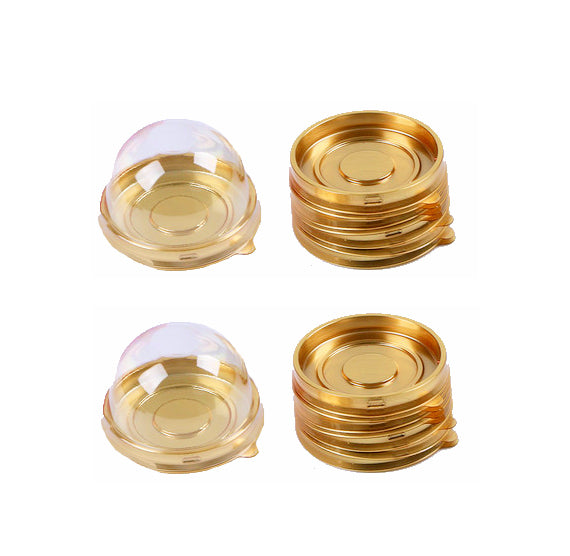 Gold Candy Box with Domed Lid | www.sprinklebeesweet.com