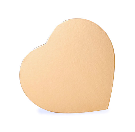 Gold Heart Shaped Candy Box Kit: 6.75 & 9" | www.sprinklebeesweet.com