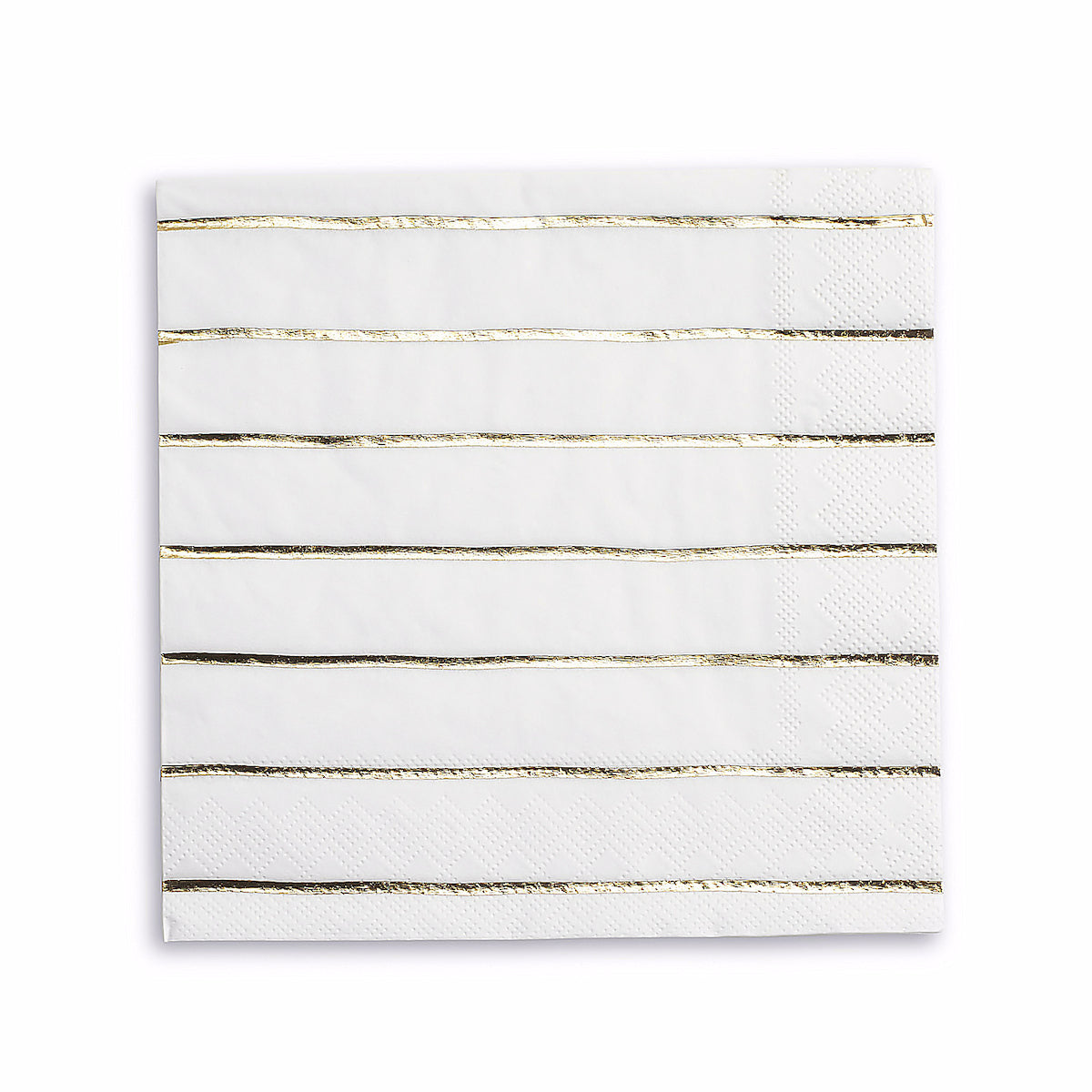 Striped Gold Napkins: Large | www.sprinklebeesweet.com