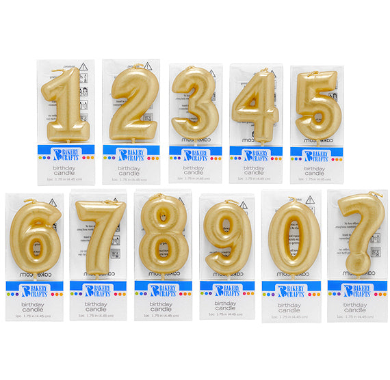 Mini Number Birthday Candles: Gold | www.sprinklebeesweet.com