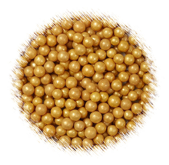 Wilton Mini Gold Sugar Pearls | www.sprinklebeesweet.com