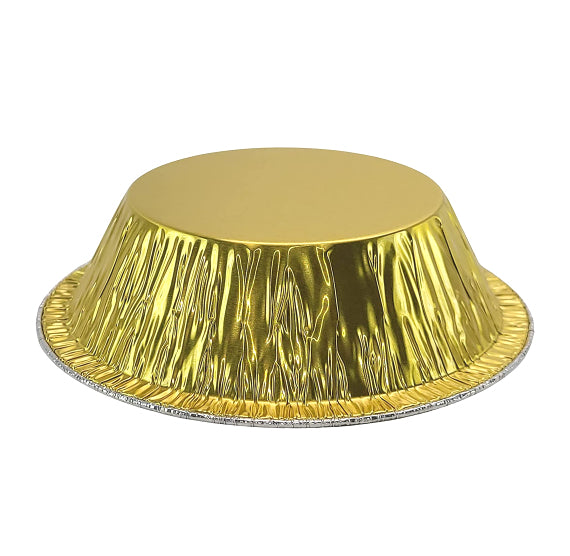 Small 5" Pie Pans with Lids: Gold | www.sprinklebeesweet.com
