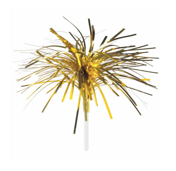 Gold Spray Cupcake Picks | www.sprinklebeesweet.com