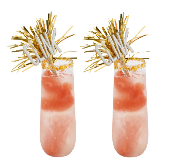 Gold Spray Cupcake Picks | www.sprinklebeesweet.com