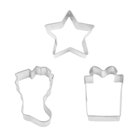 Christmas Cookie Cutter Set of 3: Good Tidings | www.sprinklebeesweet.com