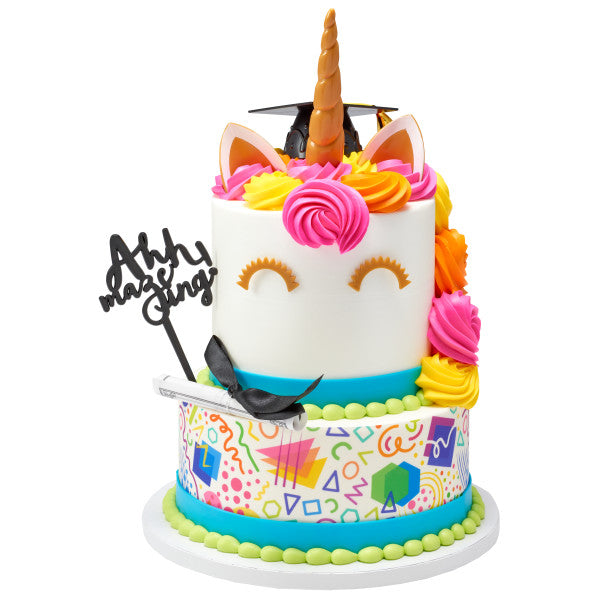 Graduation Cake Toppers with Sayings | www.sprinklebeesweet.com