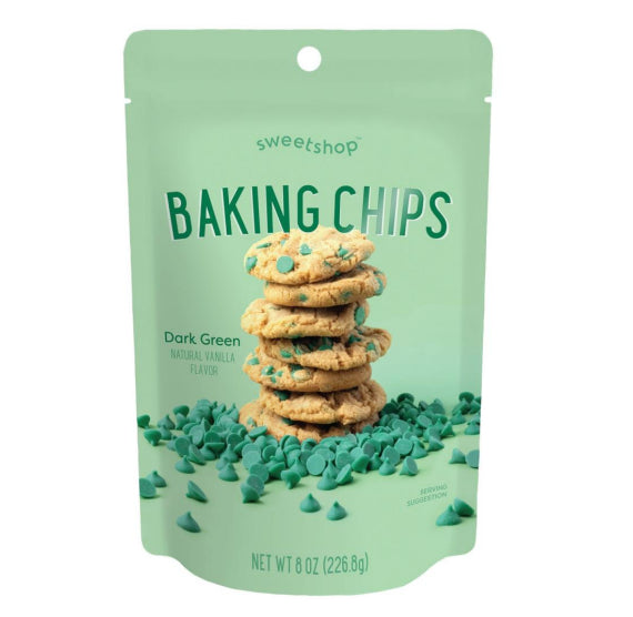 Sweetshop Dark Green Baking Chips | www.sprinklebeesweet.com