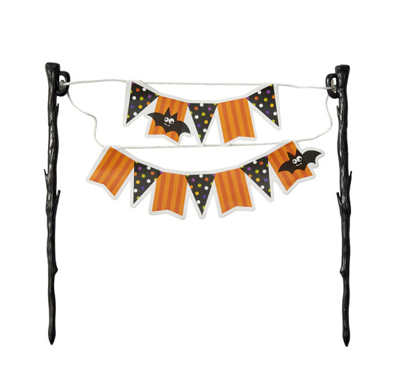 Halloween Banner Cake Topper | www.sprinklebeesweet.com