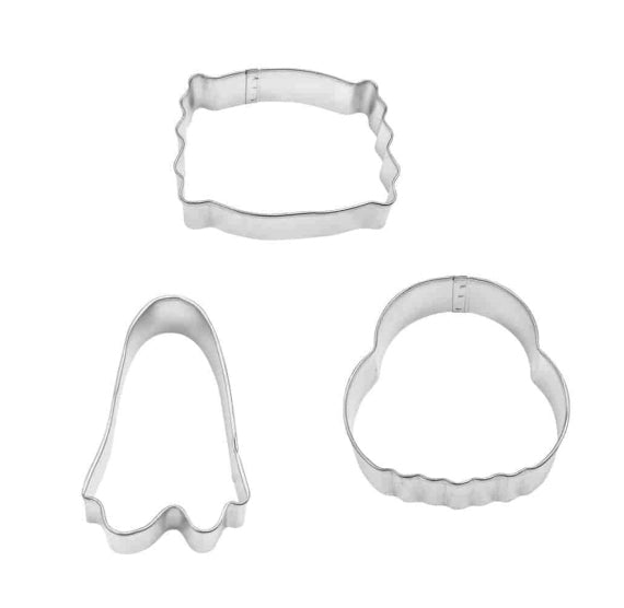 Halloween Cookie Cutter Set of 3: Trick or Treat | www.sprinklebeesweet.com