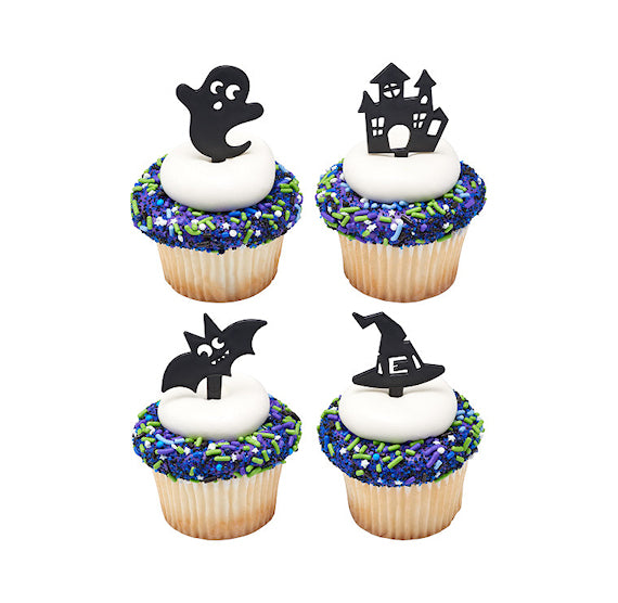 Haunted Halloween Cupcake Picks | www.sprinklebeesweet.com