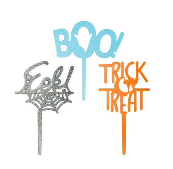Halloween Cake Toppers Set of 3 | www.sprinklebeesweet.com