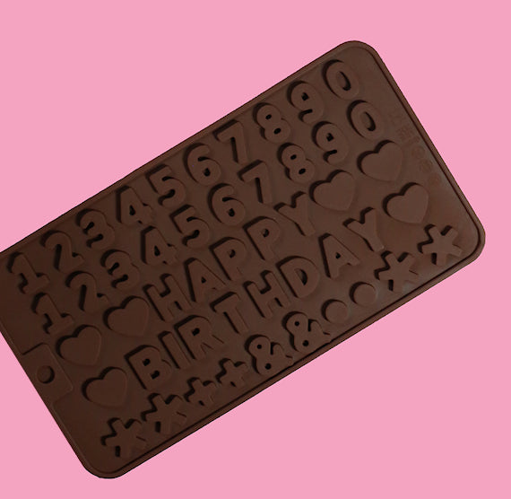 Happy Birthday Candy Mold | www.sprinklebeesweet.com