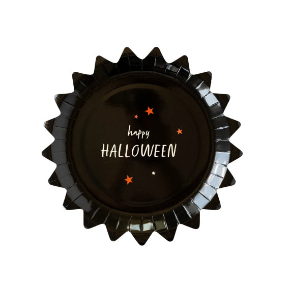 Happy Halloween Plates | www.sprinklebeesweet.com