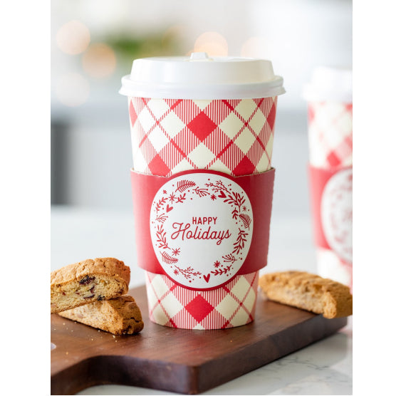 Christmas Coffee Cups: Happy Holidays | www.sprinklebeesweet.com