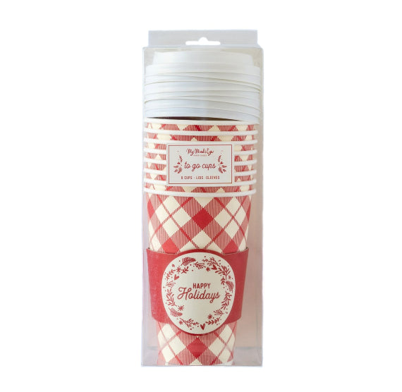 Christmas Coffee Cups: Happy Holidays | www.sprinklebeesweet.com