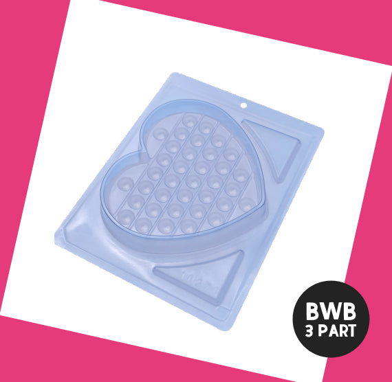 BWB 3 Part Pop It Mold: 10273 Heart | www.sprinklebeesweet.com