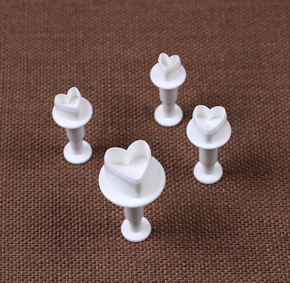 Heart Fondant Cutters Set of 4 | www.sprinklebeesweet.com