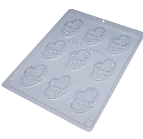 BWB Valentine's Day Mold: 9755 Double Hearts | www.sprinklebeesweet.com