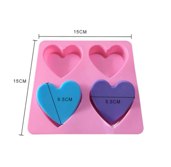 Silicone Heart Mold: 2.5" Cake Bar Mold | www.sprinklebeesweet.com