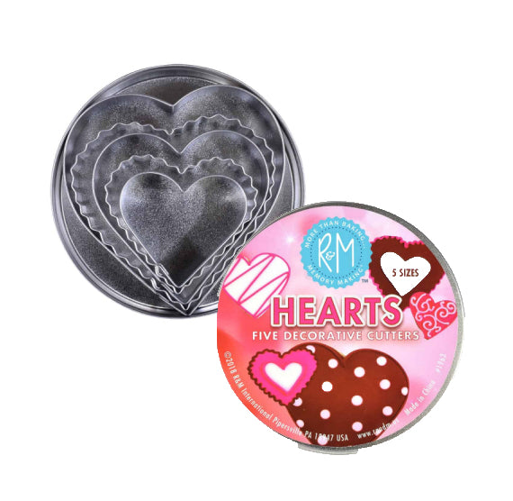 Heart Cookie Cutters Set of 5 | www.sprinklebeesweet.com