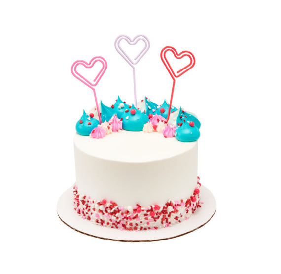 Heart Cupcake + Cake Picks | www.sprinklebeesweet.com