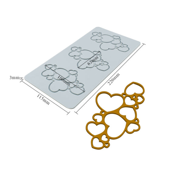 Chocolate Accent Mold: Hearts | www.sprinklebeesweet.com