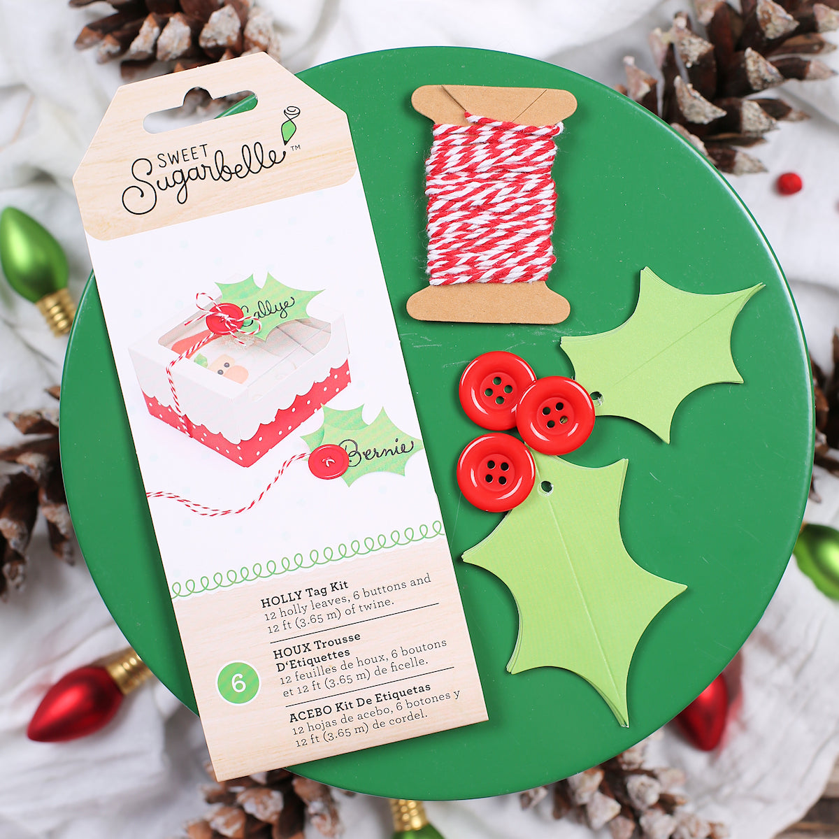 Sweet Sugarbelle Christmas Gift Tags: Holly | www.sprinklebeesweet.com