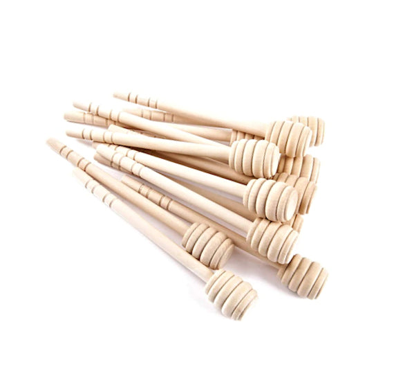 Wooden Honey Sticks: 6" | www.sprinklebeesweet.com