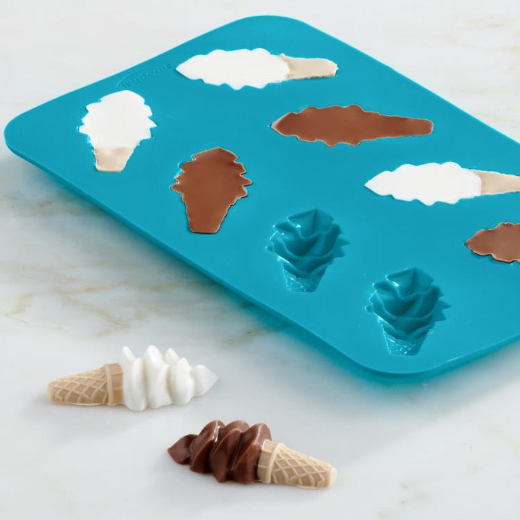 Ice Cream Cone Chocolate Mold | www.sprinklebeesweet.com