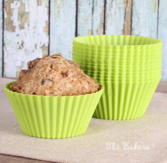 LeKue Silicone Cupcake Liners: Lime | www.sprinklebeesweet.com
