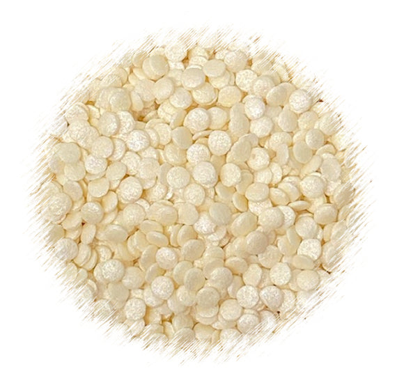 Shimmer Ivory Dot Sprinkles: 5mm | www.sprinklebeesweet.com