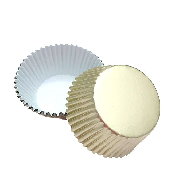 Bulk Cupcake Liners: Ivory Foil | www.sprinklebeesweet.com