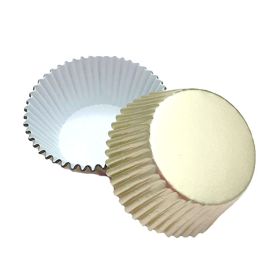 Bulk Cupcake Liners: Ivory Foil | www.sprinklebeesweet.com