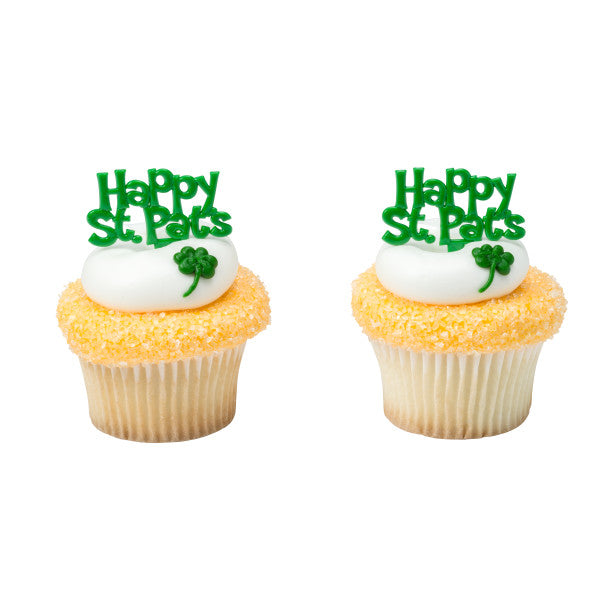 Happy St. Patrick's Day Cupcake Picks | www.sprinklebeesweet.com