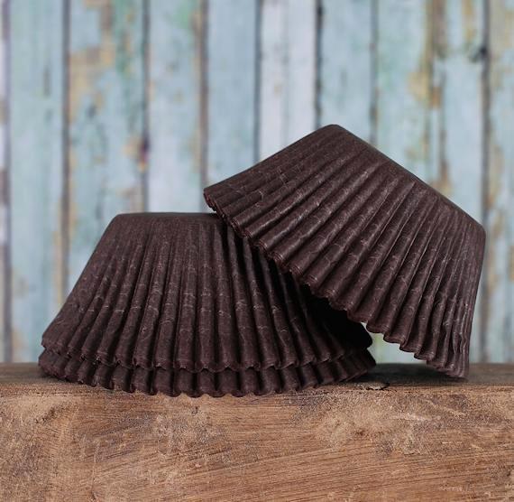 Bulk Jumbo Cupcake Liners: Brown | www.sprinklebeesweet.com