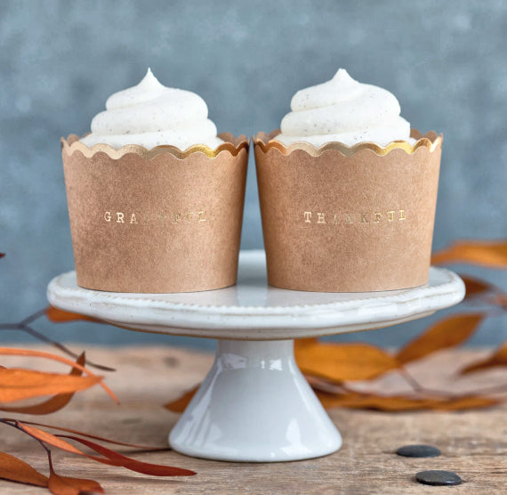 Fall Baking Cups: Kraft Thankful | www.sprinklebeesweet.com