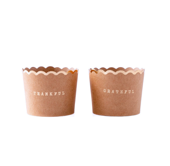 Fall Baking Cups: Kraft Thankful | www.sprinklebeesweet.com
