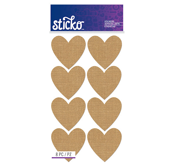 Kraft Heart Stickers | www.sprinklebeesweet.com