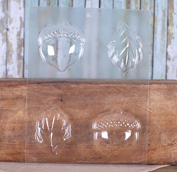 Leaves and Acorns Chocolate Mold | www.sprinklebeesweet.com