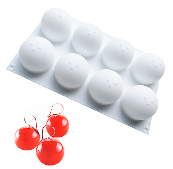 Silicone Sphere Mold: Large 3D Round | www.sprinklebeesweet.com