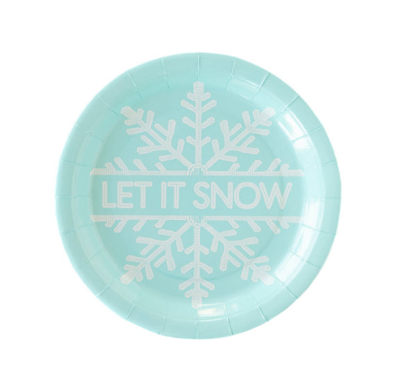 Blue Snowflake Plates | www.sprinklebeesweet.com