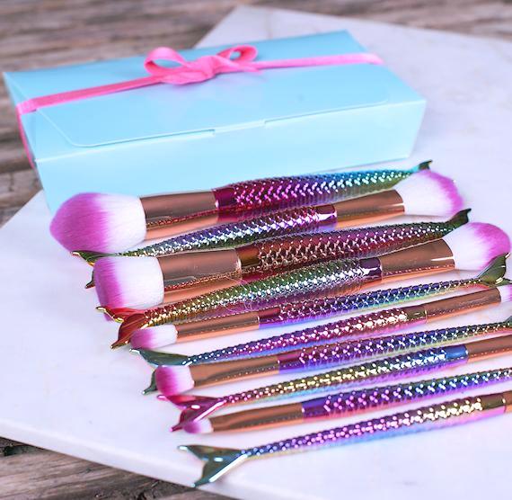 Rainbow Mermaid Paint Brush Set: Large | www.sprinklebeesweet.com