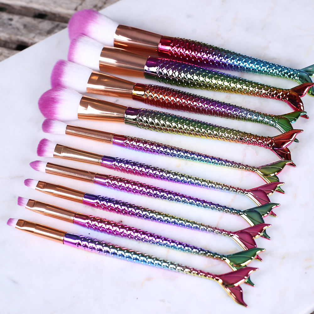 Rainbow Mermaid Paint Brush Set: Large | www.sprinklebeesweet.com