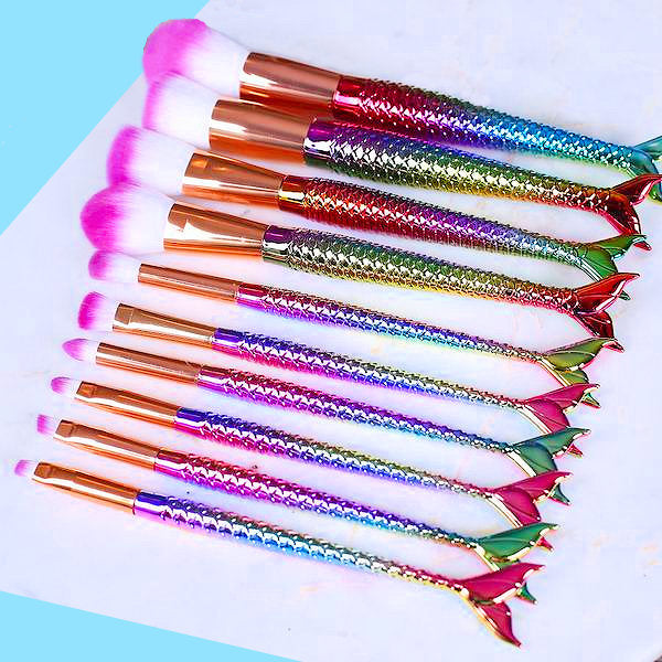 Rainbow Mermaid Paint Brush Set: Large | www.sprinklebeesweet.com
