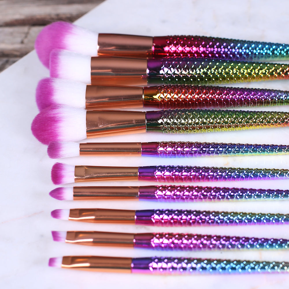 Rainbow Mermaid Paint Brush Set: Large | www.sprinklebeesweet.com